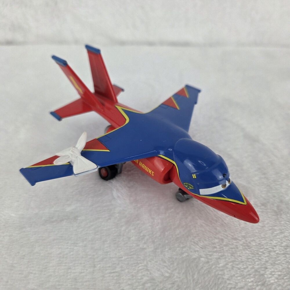 Disney Pixar Cars Take Flight Falcon Hawk‎ Black With Bandage 2011 Loose Diecast